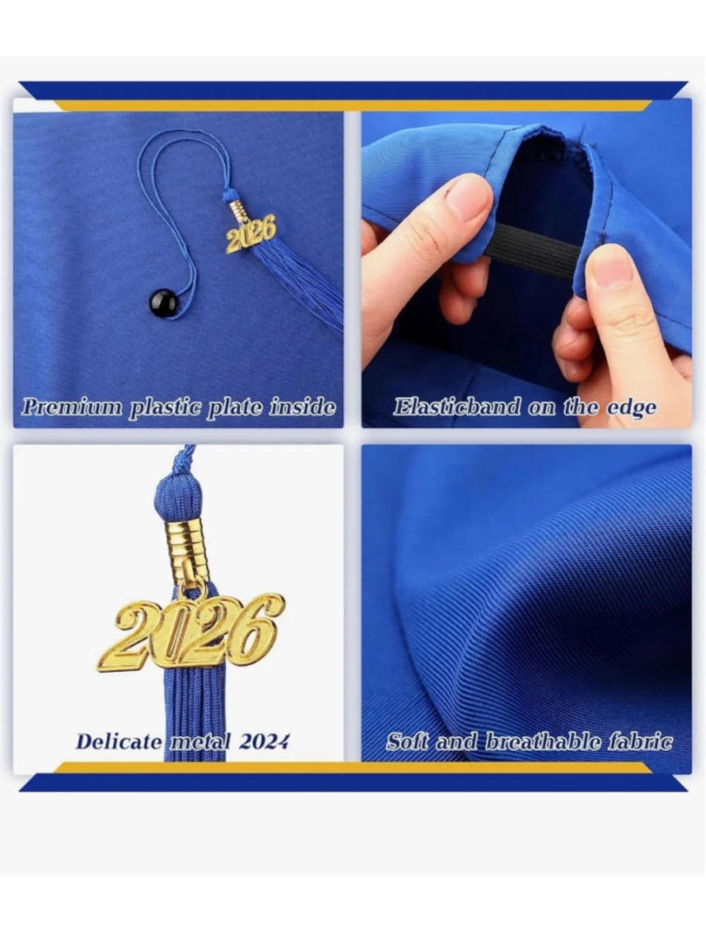 NEW Child Size 2026 Preschool Grad Caps Bulk Kindergarten Graduation Cap